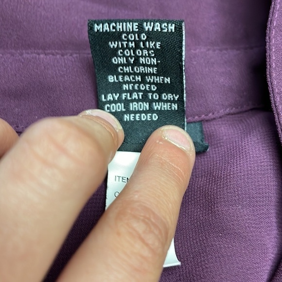 Torrid purple button down blouse. - Picture 4 of 5